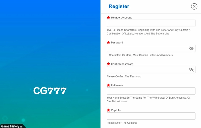 Specific Steps To Register CG777